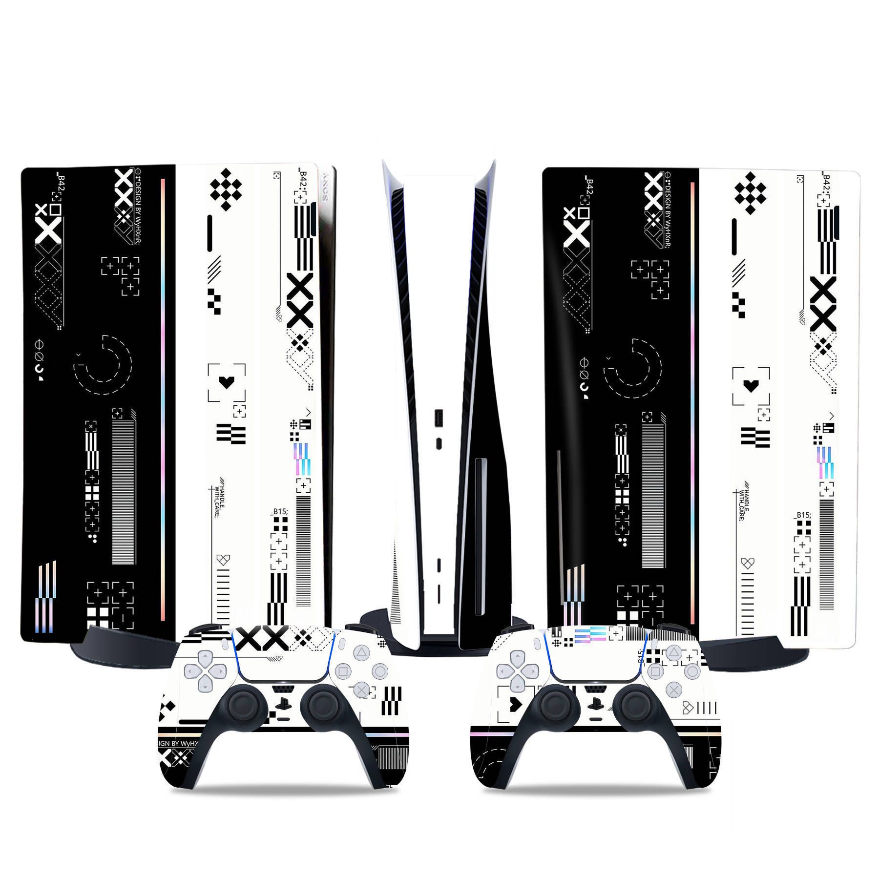 (Only Sticker) Full Body Vinyl Skin Decal Wrap Decal Cover for PS5 Console and Controller