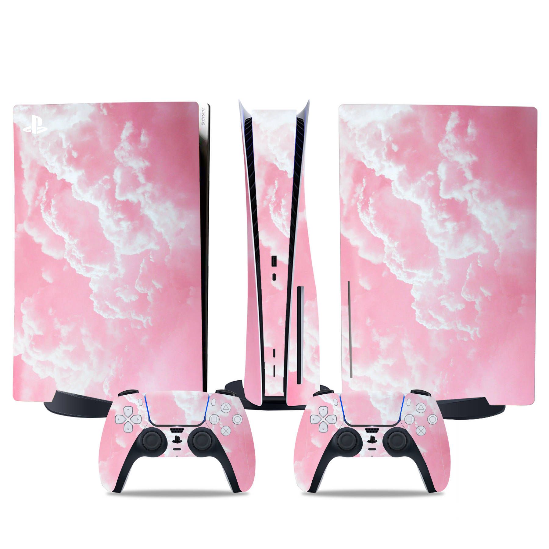 (Only Sticker) Full Body Vinyl Skin Decal Wrap Decal Cover for PS5 Console and Controller