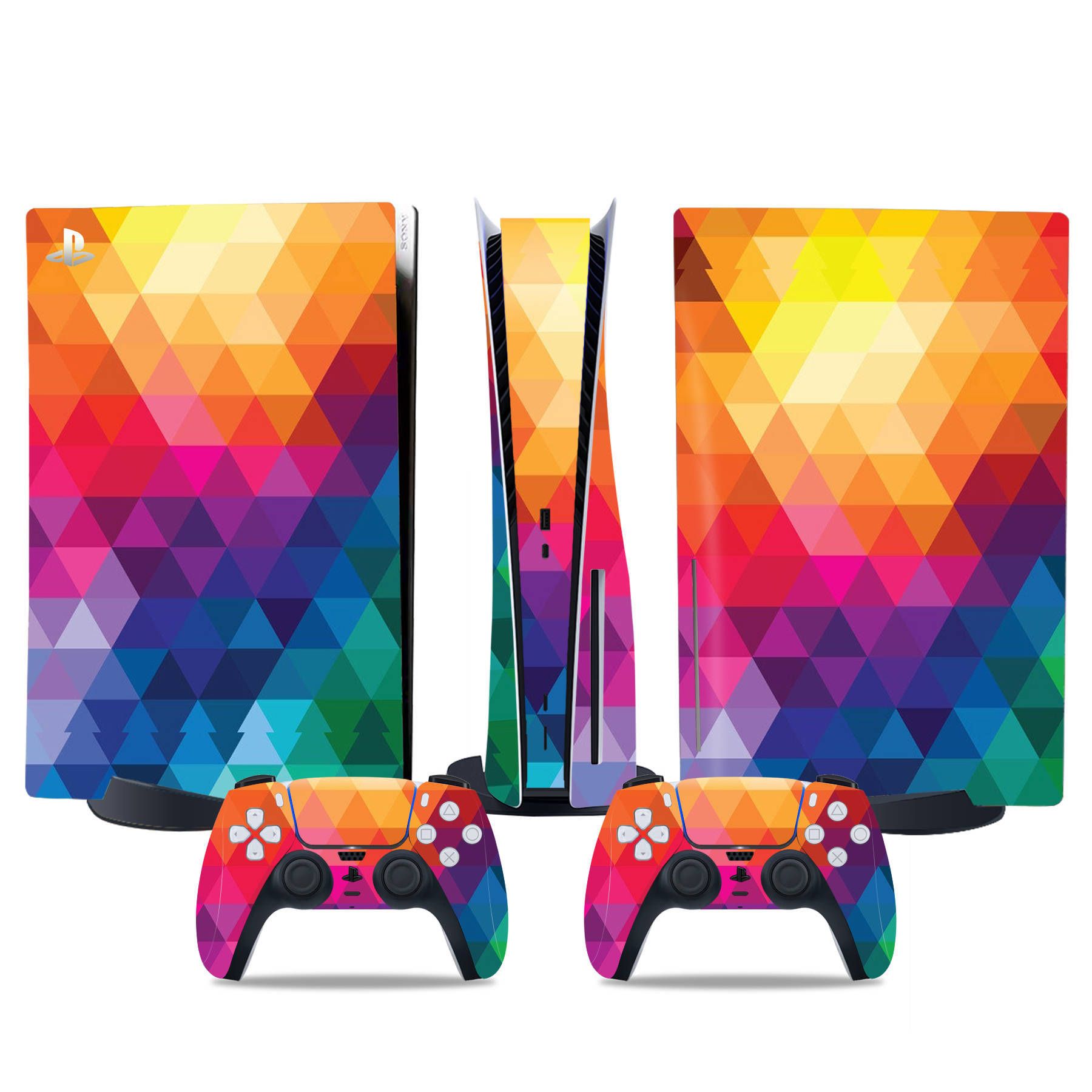 (Only Sticker) Full Body Vinyl Skin Decal Wrap Decal Cover for PS5 Console and Controller