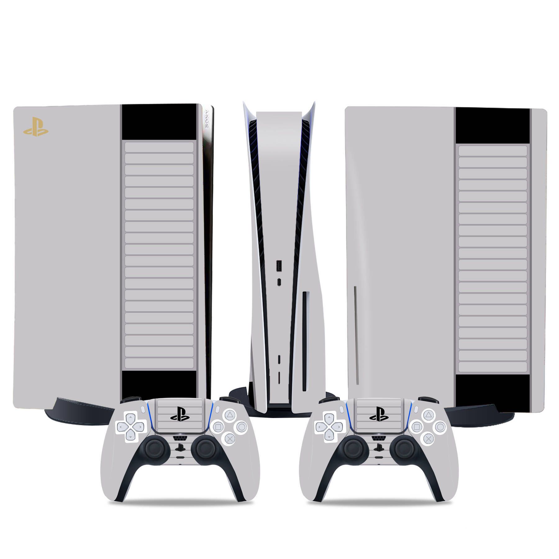 (Only Sticker) Full Body Vinyl Skin Decal Wrap Decal Cover for PS5 Console and Controller