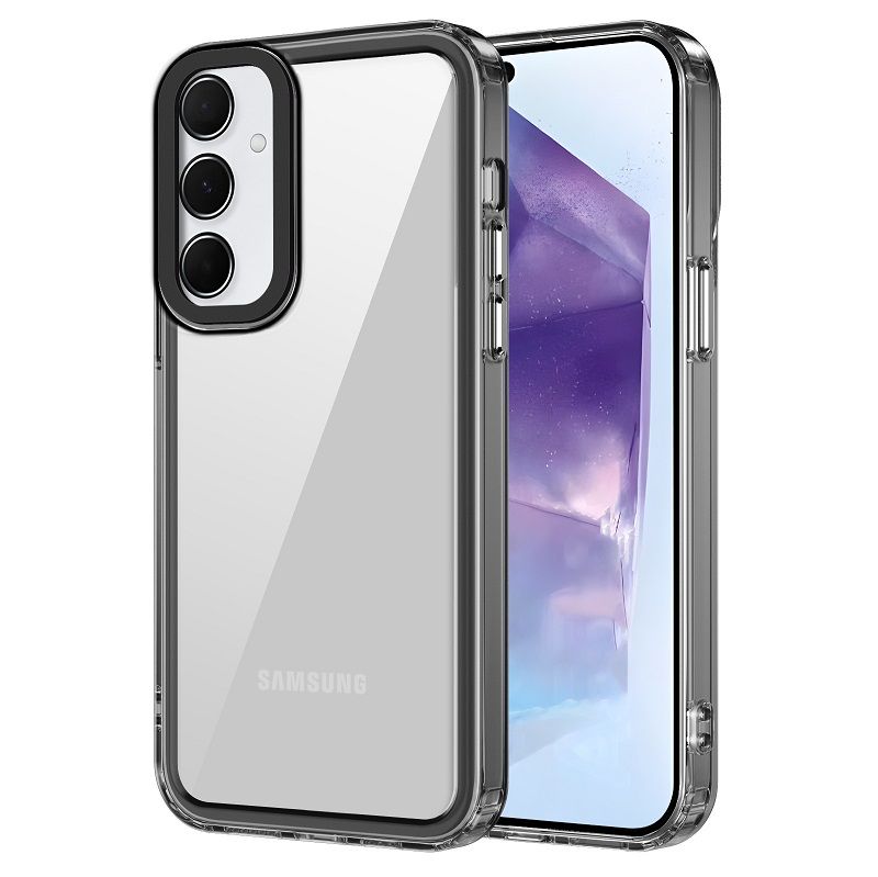 Phone Case for Samsung Galaxy A55 Clear Acrylic+TPU Shockproof Bumper Cover