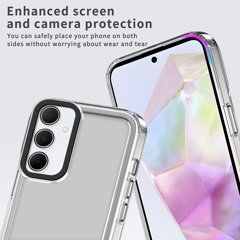 Phone Case for Samsung Galaxy A55 Clear Acrylic+TPU Shockproof Bumper Cover