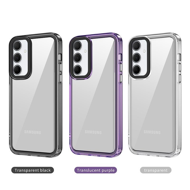 Phone Case for Samsung Galaxy A55 Clear Acrylic+TPU Shockproof Bumper Cover