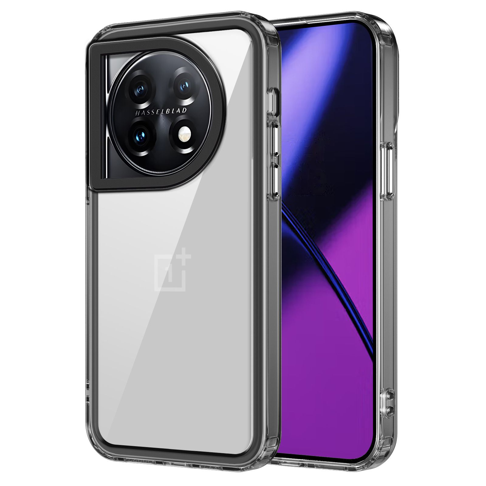 Phone Case for OnePlus 11 5G Clear Acrylic+TPU Shockproof Bumper Cover