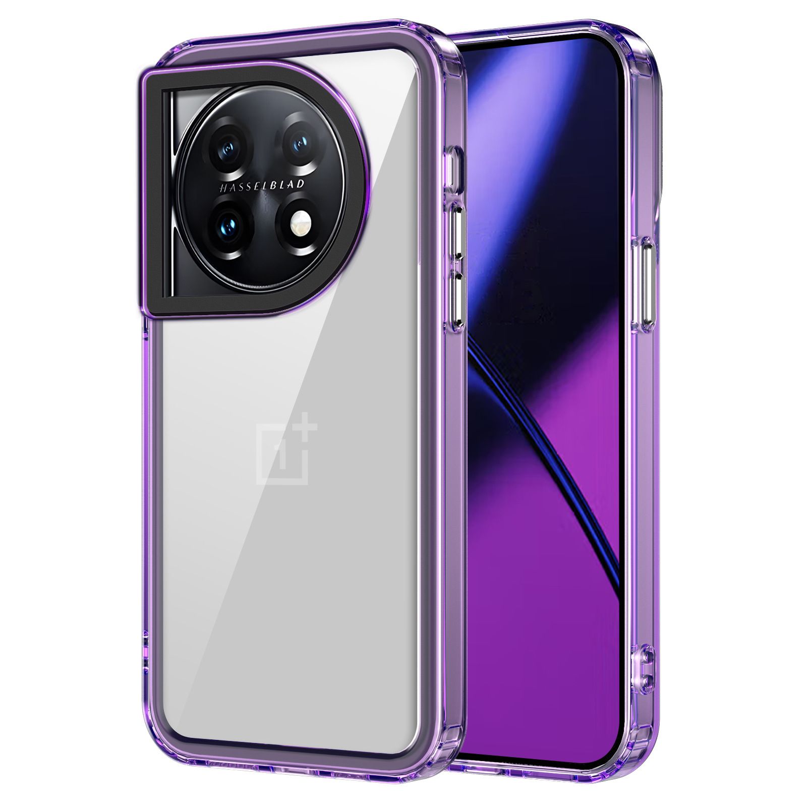 Phone Case for OnePlus 11 5G Clear Acrylic+TPU Shockproof Bumper Cover