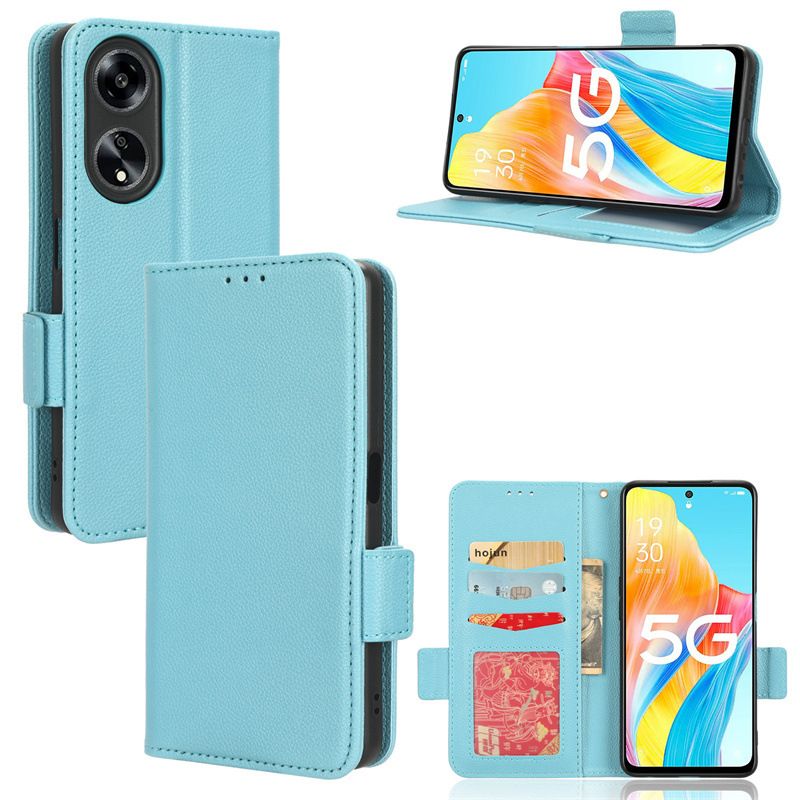 Wallet Flip Cover for OPPO Reno8 T 5G / Reno 8T 5G 6.7'' Case Lychee Pattern Leather Magnetic Flip Folio Stand Phone Cover