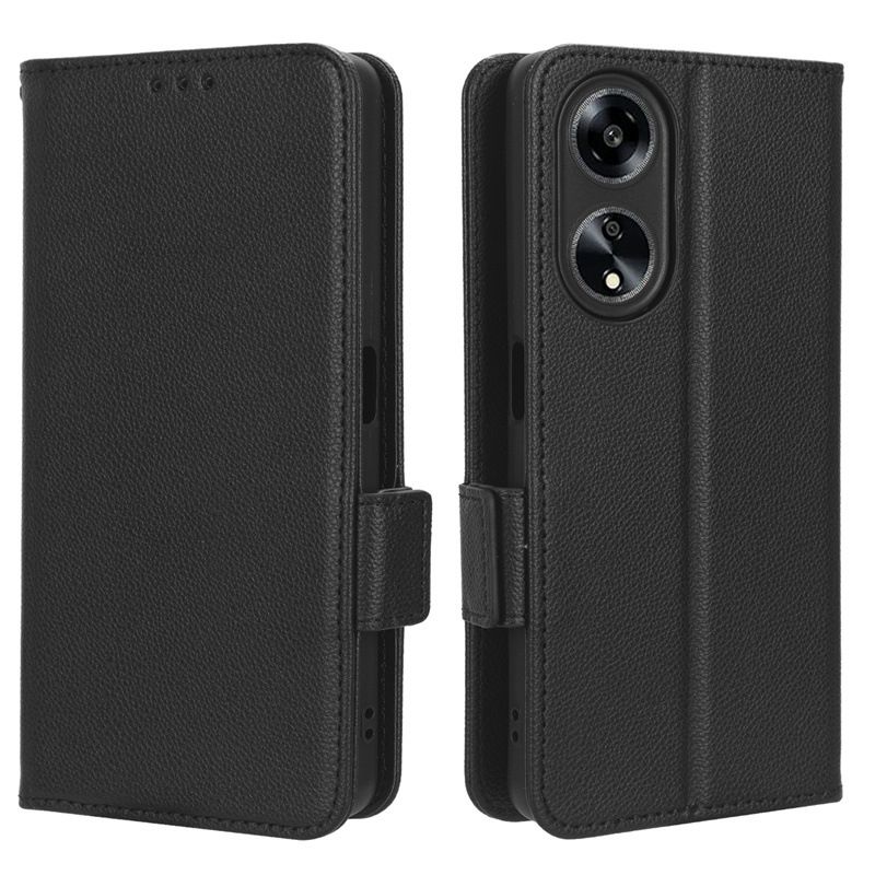 Wallet Flip Cover for OPPO Reno8 T 5G / Reno 8T 5G 6.7'' Case Lychee Pattern Leather Magnetic Flip Folio Stand Phone Cover
