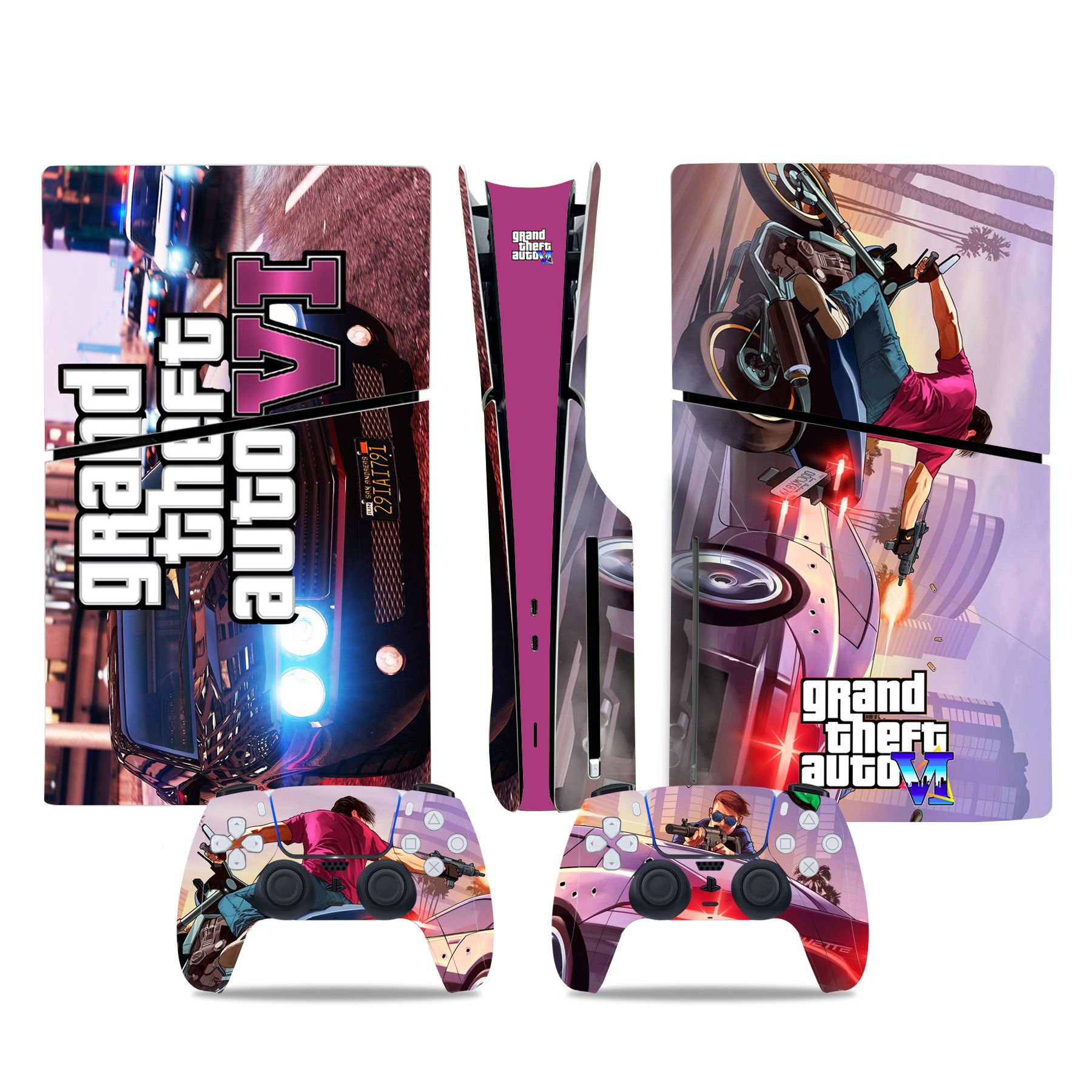 (Only Sticker) for PS5 Slim Console Colour Film Stickers Colour Film Sticker Body Sticker