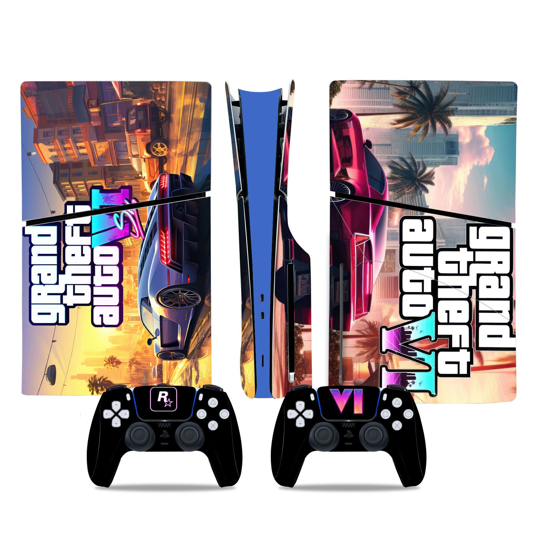 (Only Sticker) for PS5 Slim Console Colour Film Stickers Colour Film Sticker Body Sticker