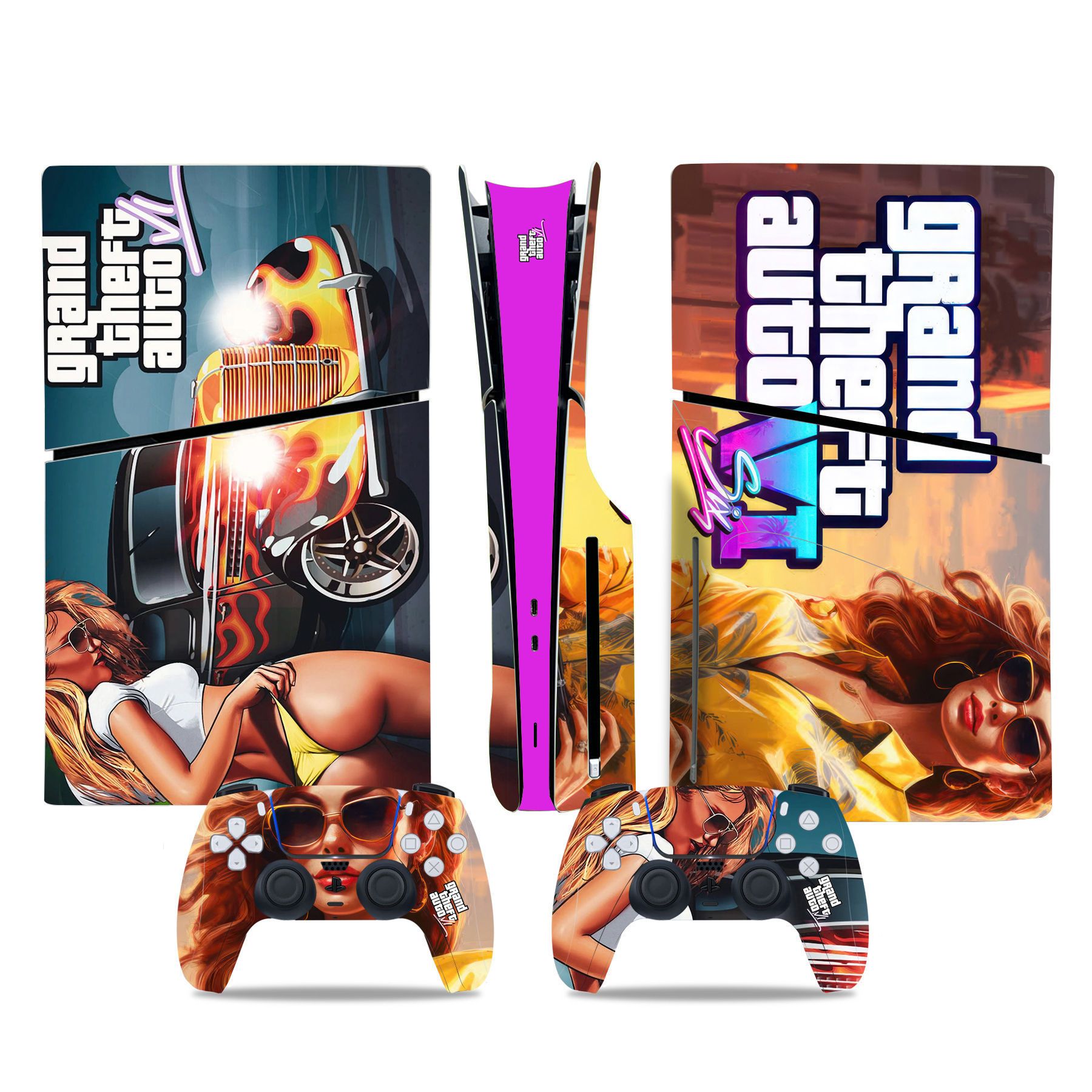 (Only Sticker) for PS5 Slim Console Colour Film Stickers Colour Film Sticker Body Sticker