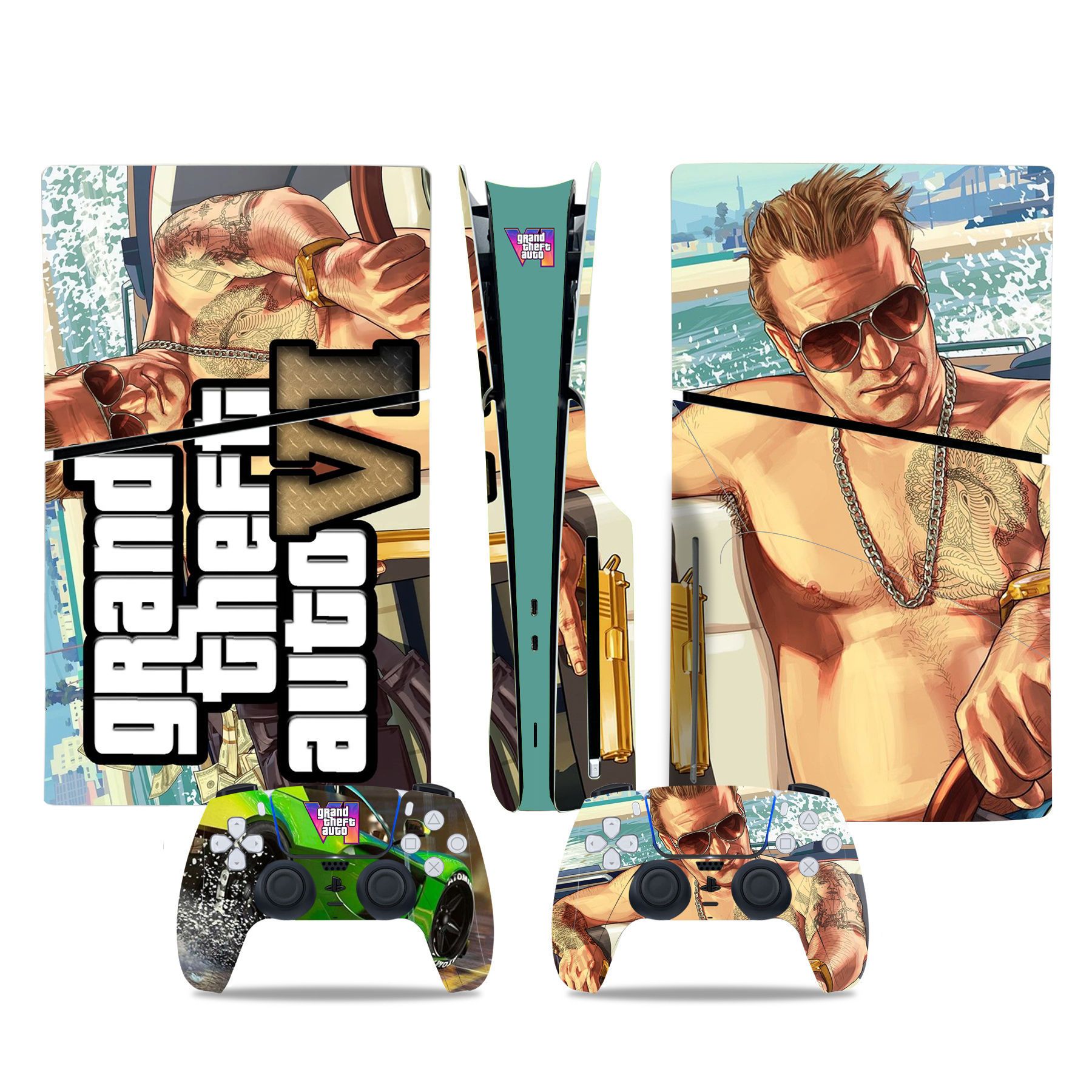 (Only Sticker) for PS5 Slim Console Colour Film Stickers Colour Film Sticker Body Sticker