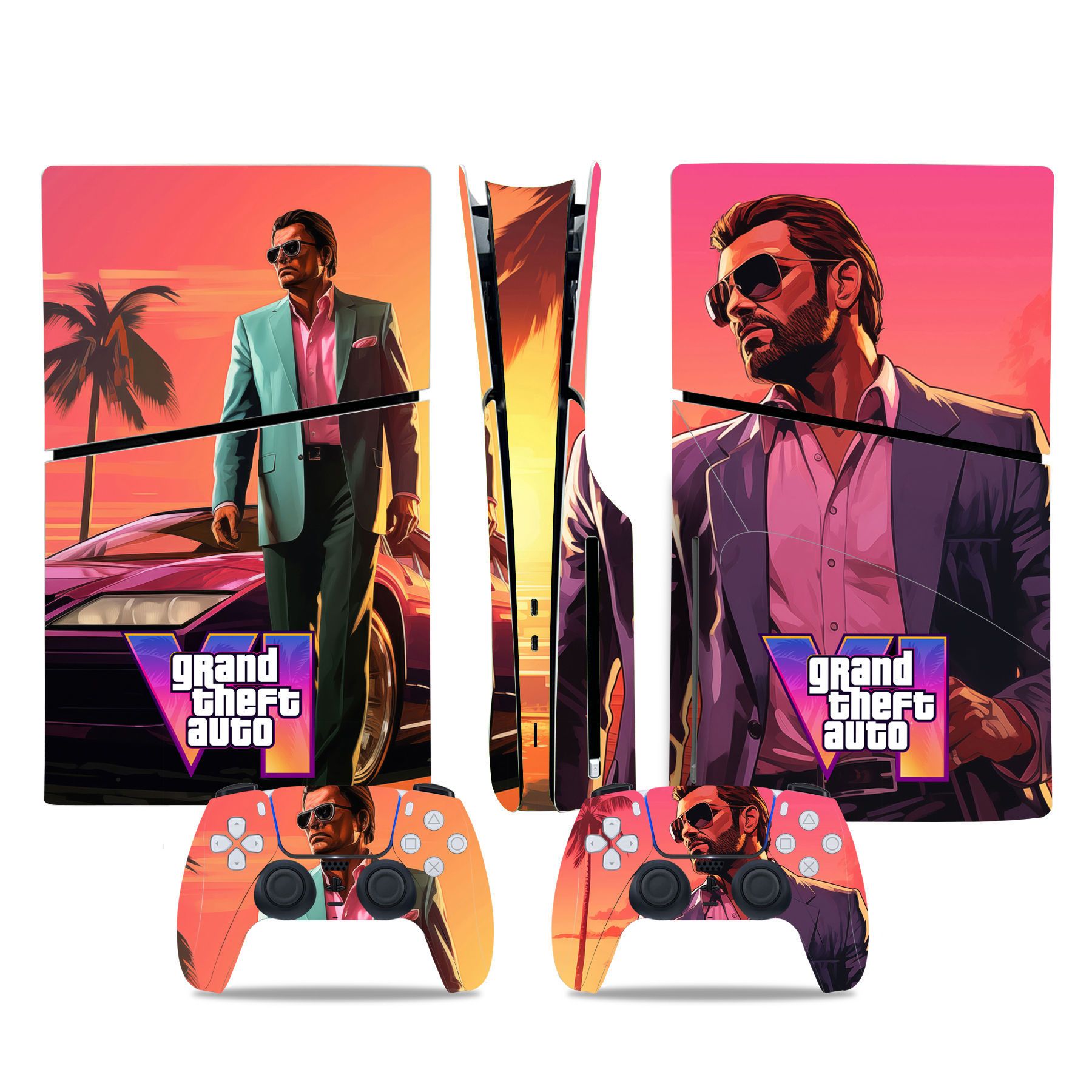 (Only Sticker) for PS5 Slim Console Colour Film Stickers Colour Film Sticker Body Sticker