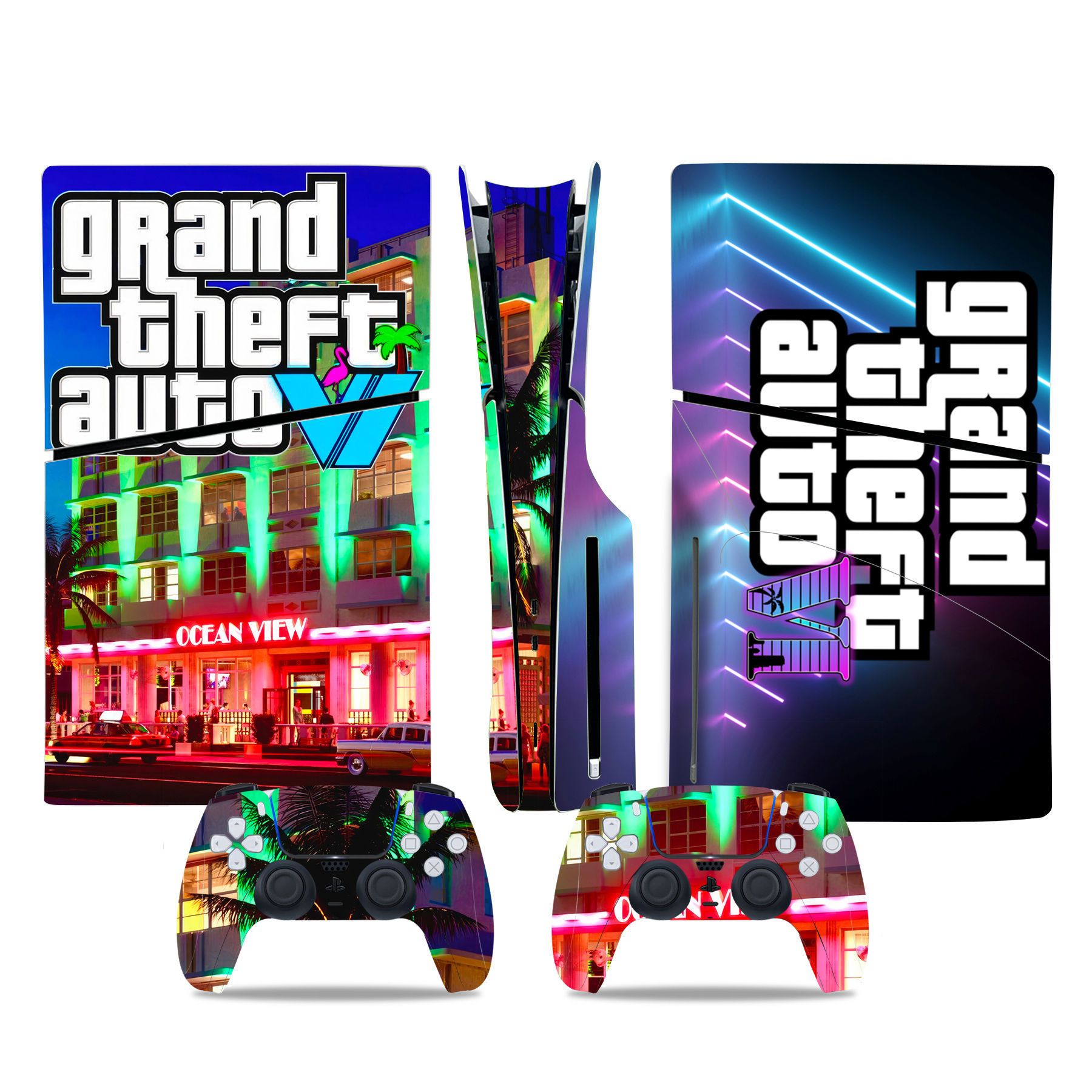 (Only Sticker) for PS5 Slim Console Colour Film Stickers Colour Film Sticker Body Sticker