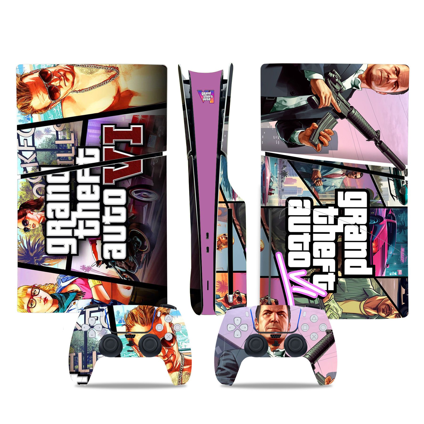 (Only Sticker) for PS5 Slim Console Colour Film Stickers Colour Film Sticker Body Sticker