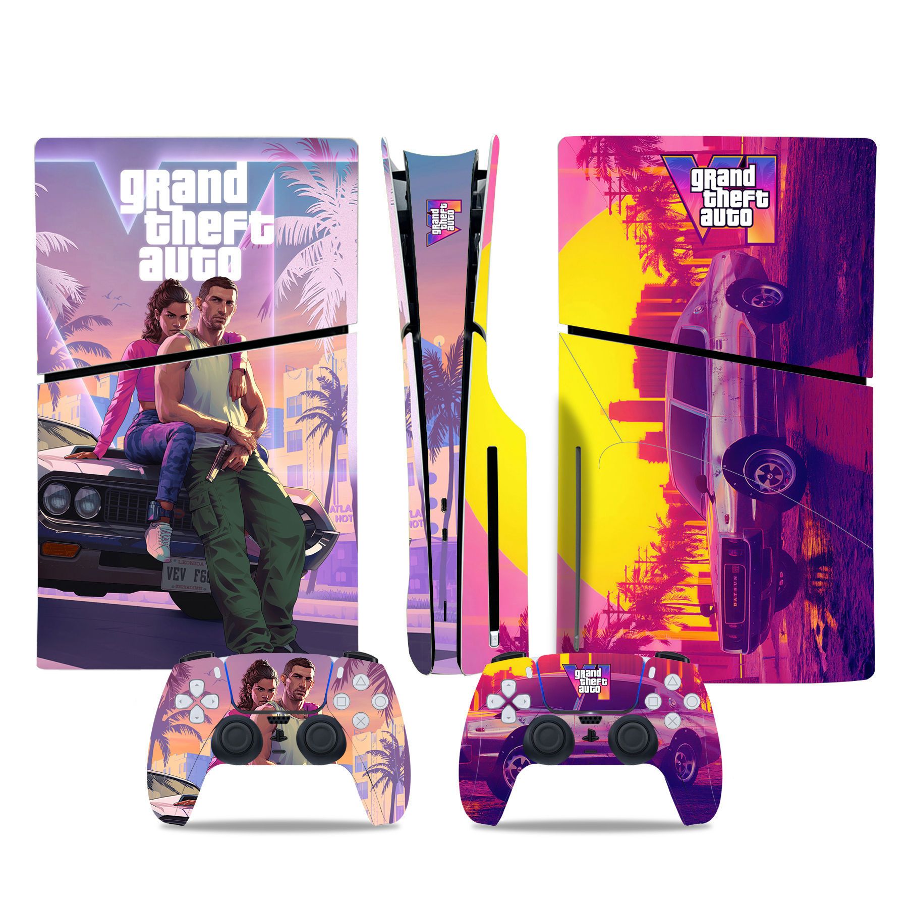 (Only Sticker) for PS5 Slim Console Colour Film Stickers Colour Film Sticker Body Sticker