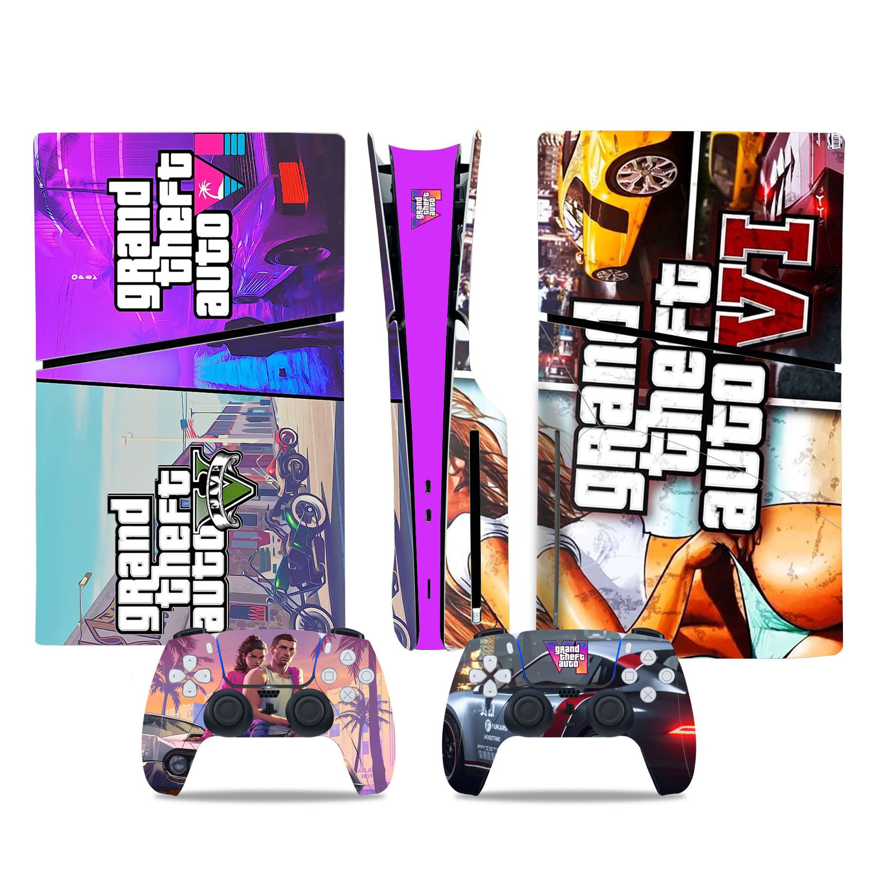 (Only Sticker) for PS5 Slim Console Colour Film Stickers Colour Film Sticker Body Sticker
