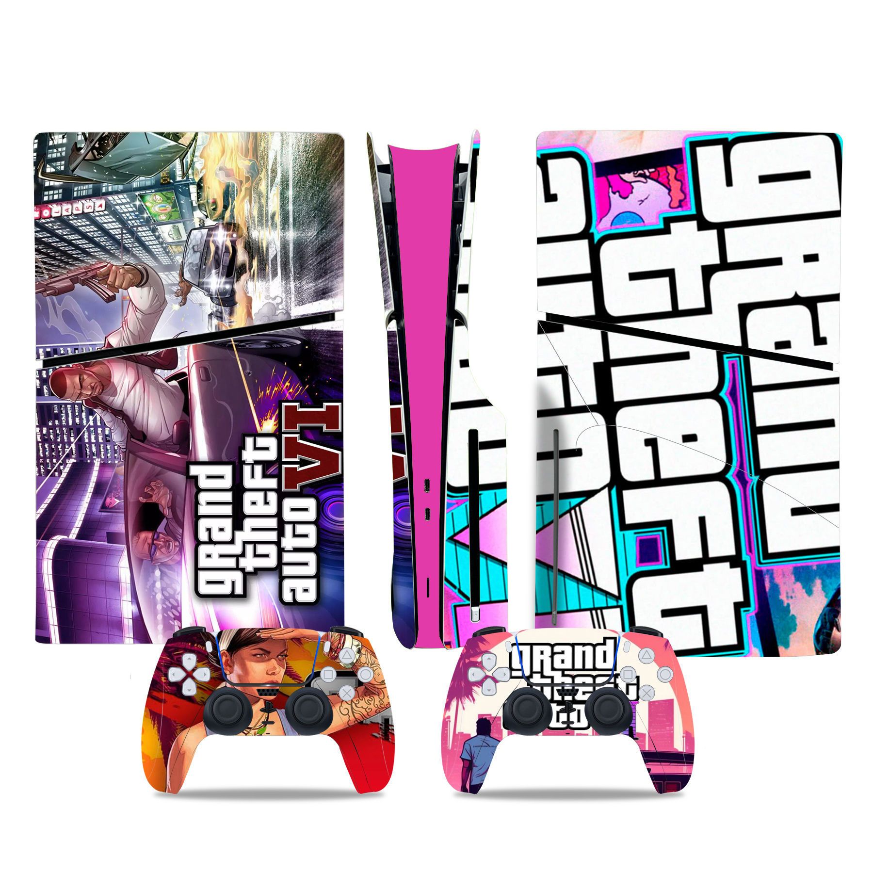 (Only Sticker) for PS5 Slim Console Colour Film Stickers Colour Film Sticker Body Sticker