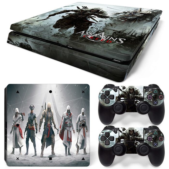 (Only Sticker) for PS4 Slim Console Body Sticker Skin Sticker Fashion Personality Cartoon Sticker Film