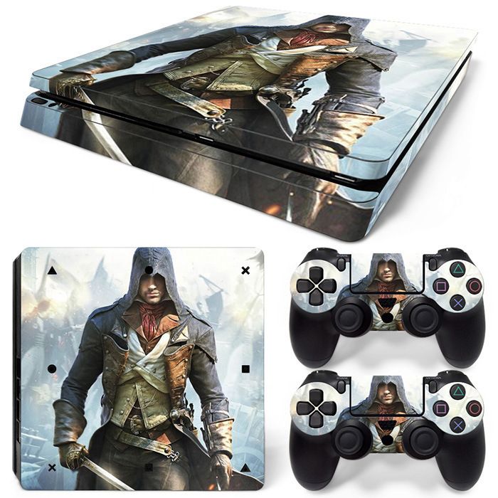 (Only Sticker) for PS4 Slim Console Body Sticker Skin Sticker Fashion Personality Cartoon Sticker Film