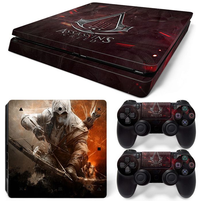 (Only Sticker) for PS4 Slim Console Body Sticker Skin Sticker Fashion Personality Cartoon Sticker Film