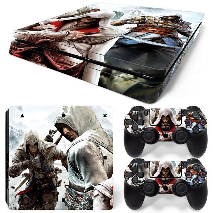 (Only Sticker) for PS4 Slim Console Body Sticker Skin Sticker Fashion Personality Cartoon Sticker Film