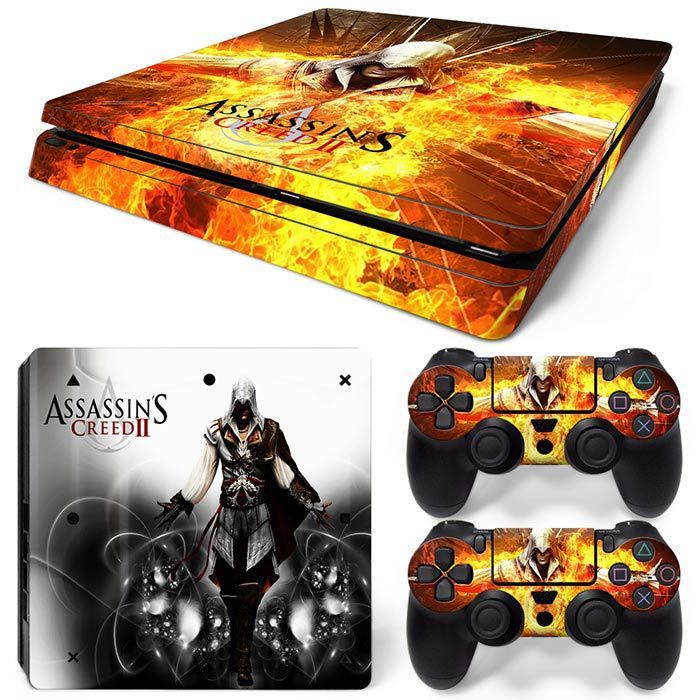 (Only Sticker) for PS4 Slim Console Body Sticker Skin Sticker Fashion Personality Cartoon Sticker Film