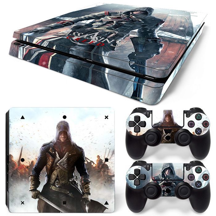 (Only Sticker) for PS4 Slim Console Body Sticker Skin Sticker Fashion Personality Cartoon Sticker Film