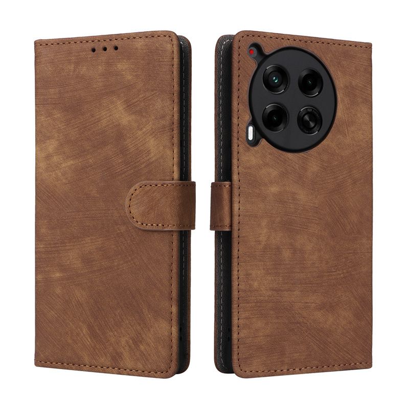 Flip Cover for Tecno Camon 30 4G PU Leather Phone Case Full-Body Protection Shockproof [RFID Blocking] Wallet Cover With Hand Strap