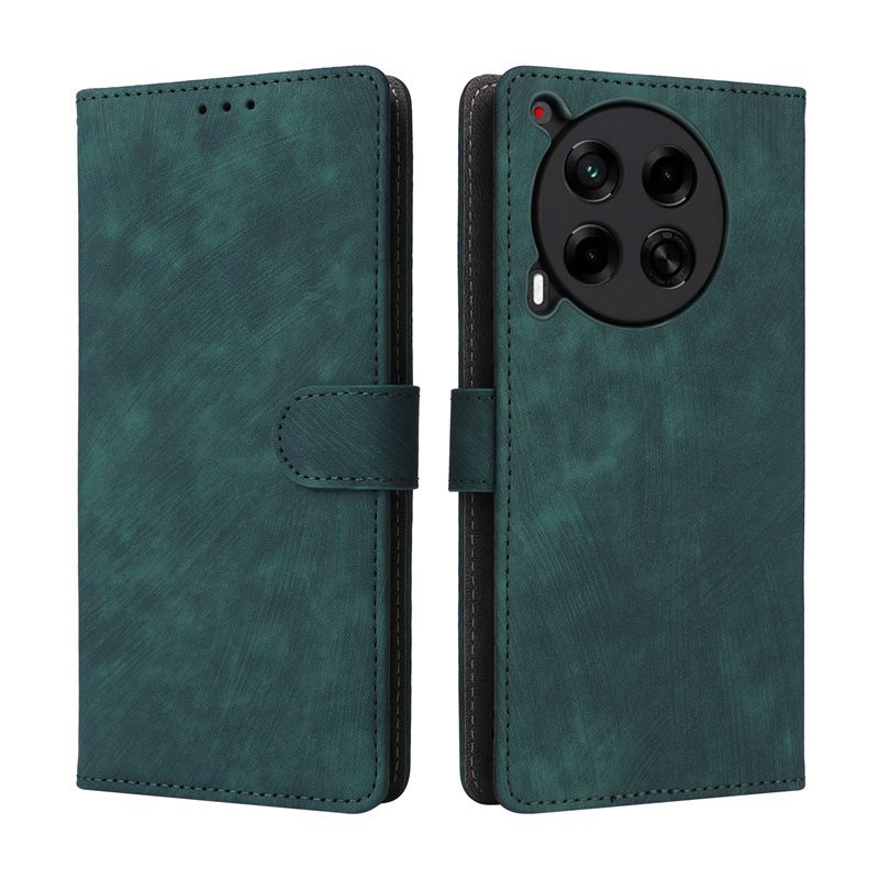 Flip Cover for Tecno Camon 30 4G PU Leather Phone Case Full-Body Protection Shockproof [RFID Blocking] Wallet Cover With Hand Strap