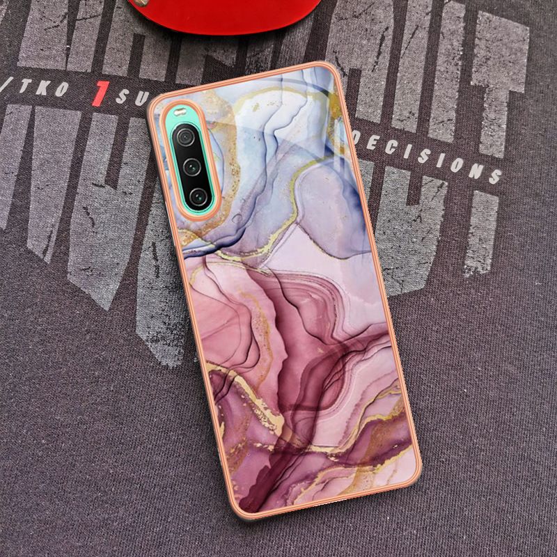 Phone Case for Sony Xperia 1IV 5IV 10 IV Soft TPU + IMD Marble Pattern Slim Design Shockproof Bumper Cover