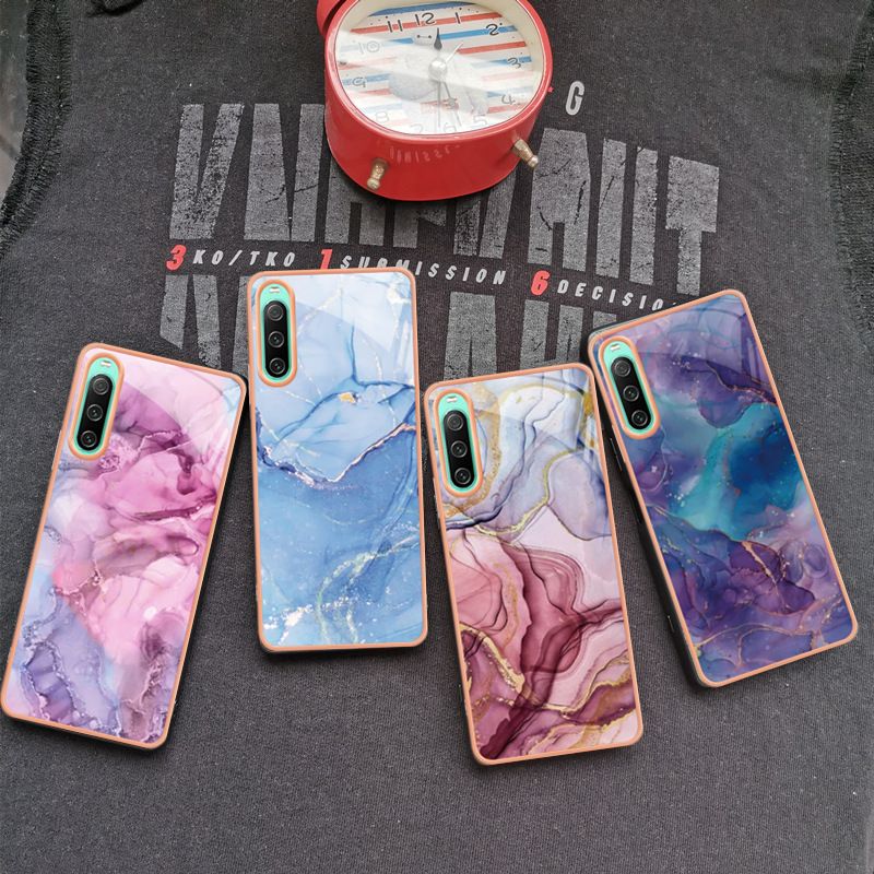 Phone Case for Sony Xperia 1IV 5IV 10 IV Soft TPU + IMD Marble Pattern Slim Design Shockproof Bumper Cover