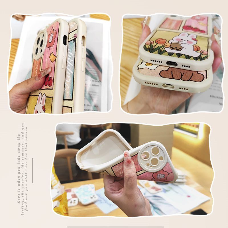 Wrist Strap Silicone Shockproof Bumper Phone Case For OPPO Realme GT Neo 5/ Realme GT3, Cute Young Fashion Protective Case
