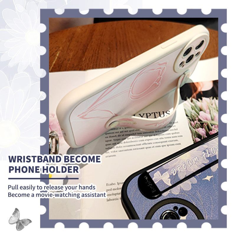 Wrist Strap Silicone Shockproof Bumper Phone Case For OPPO Realme GT Neo 5/ Realme GT3, Cute Young Fashion Protective Case