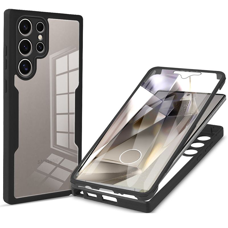 360 Full Protection Cover for Samsung Galaxy S24 Ultra Phone Case Built-in Screen protector