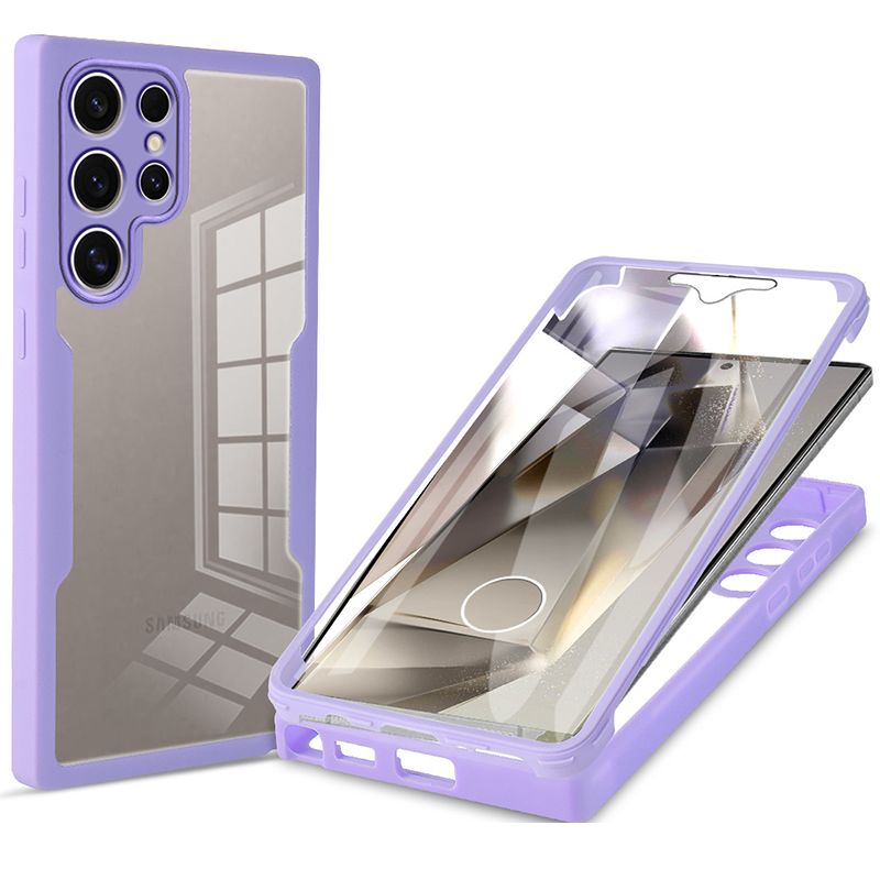 360 Full Protection Cover for Samsung Galaxy S24 Ultra Phone Case Built-in Screen protector