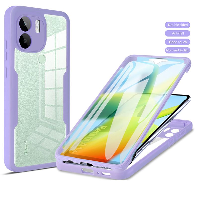 360 Full Protection Case for Xiaomi Redmi A1+ Plus / Redmi A2+ Plus Cover Built-in Screen Protector
