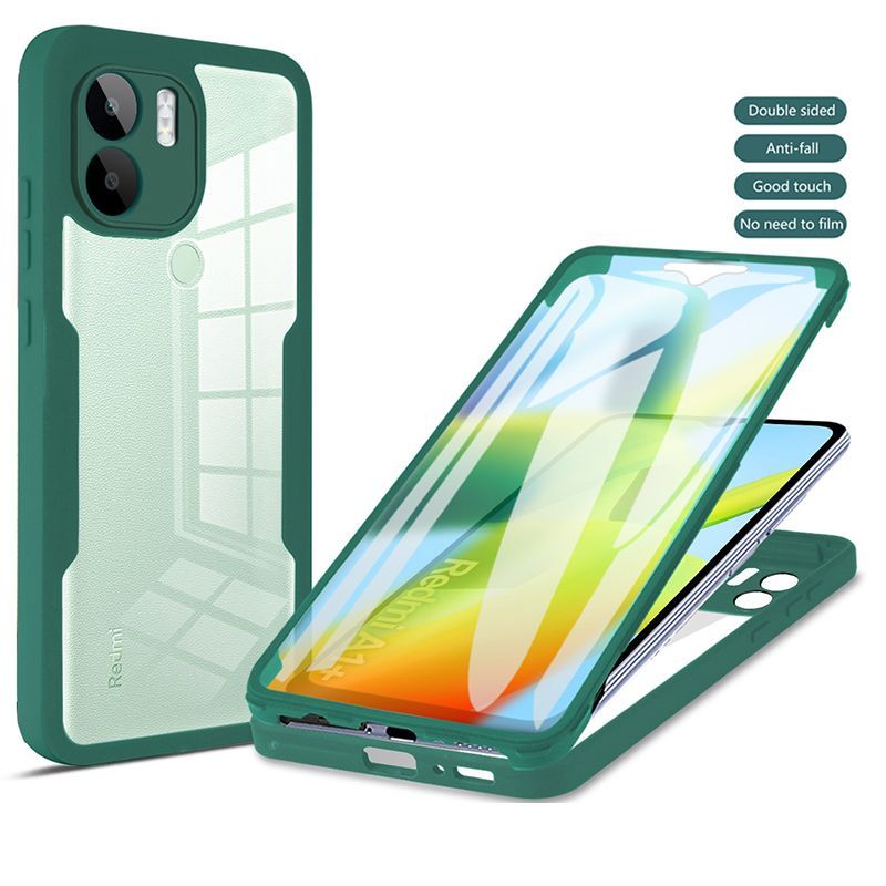 360 Full Protection Case for Xiaomi Redmi A1+ Plus / Redmi A2+ Plus Cover Built-in Screen Protector