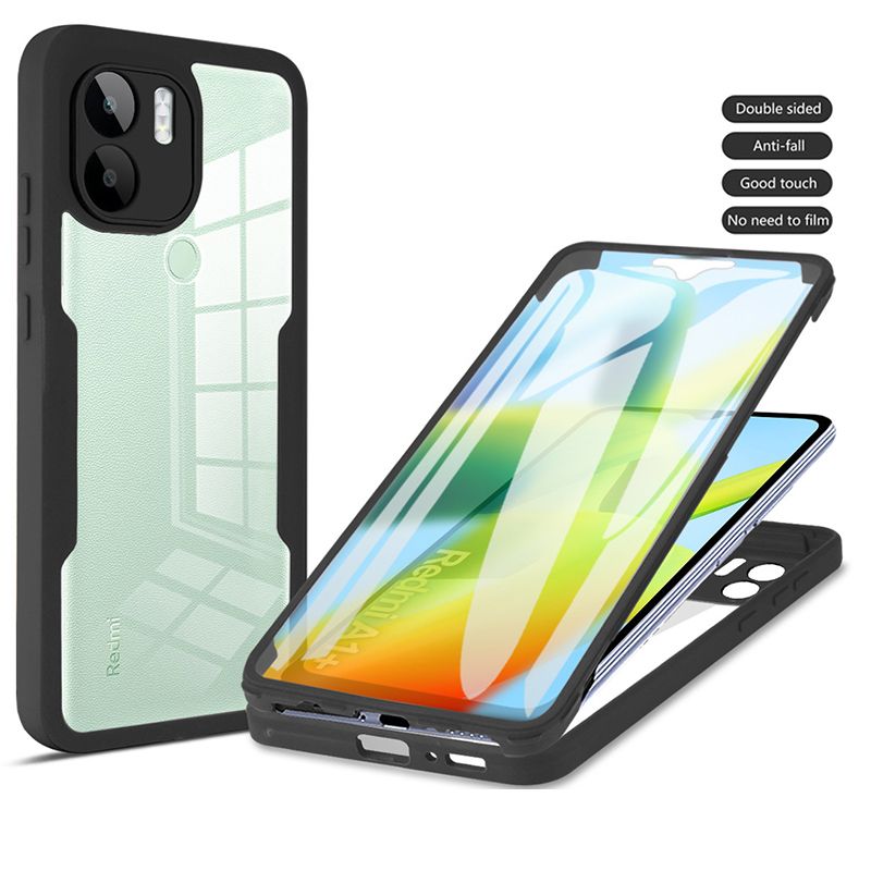 360 Full Protection Case for Xiaomi Redmi A1+ Plus / Redmi A2+ Plus Cover Built-in Screen Protector