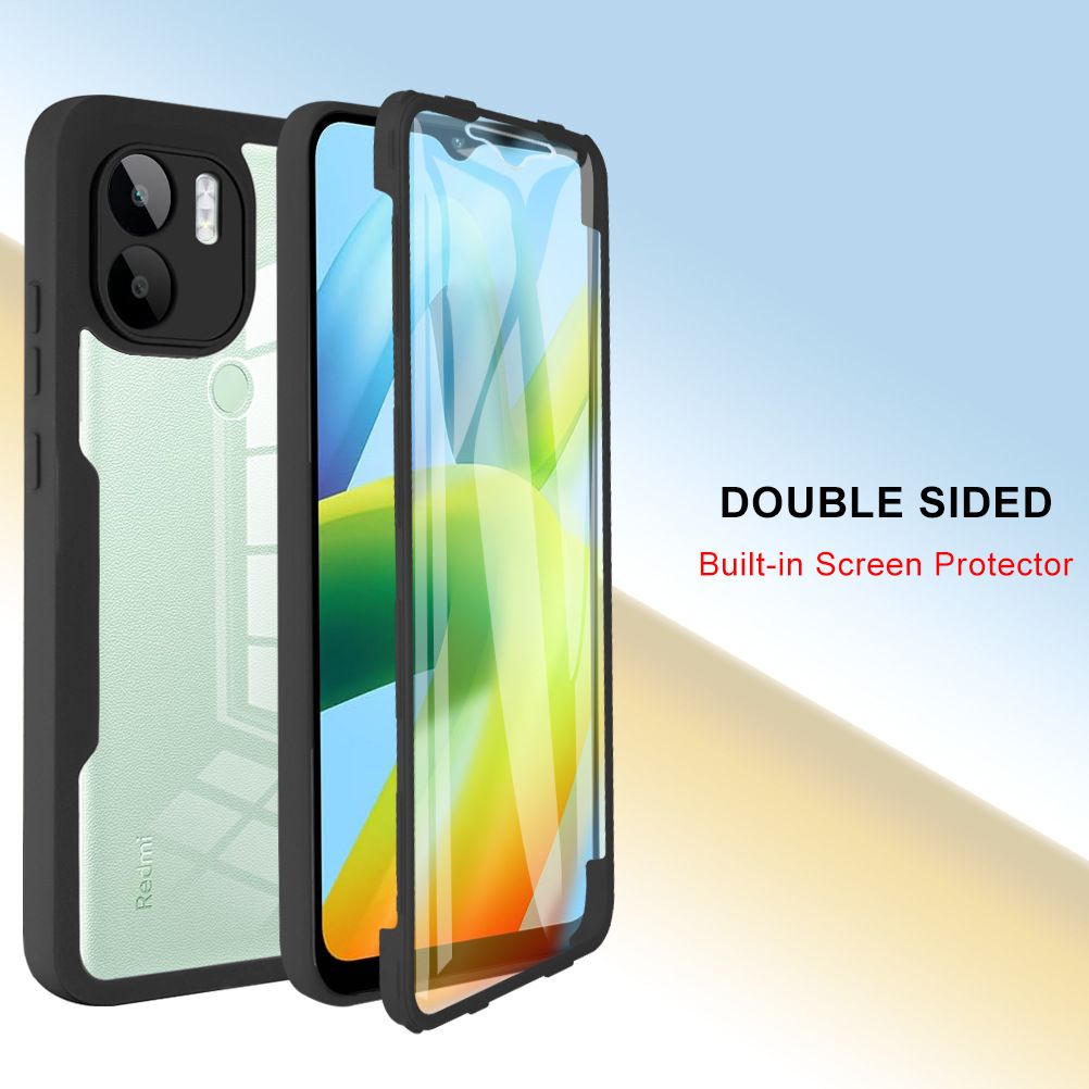 360 Full Protection Case for Xiaomi Redmi A1+ Plus / Redmi A2+ Plus Cover Built-in Screen Protector