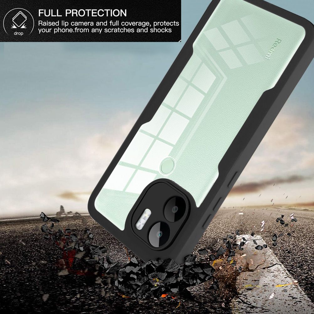 360 Full Protection Case for Xiaomi Redmi A1+ Plus / Redmi A2+ Plus Cover Built-in Screen Protector
