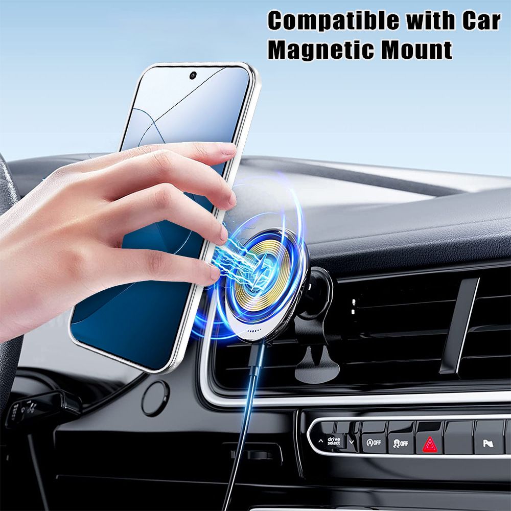 Phone Cover for Xiaomi 14 5G Cover Rotating Stand Electroplated Carbon Fibre Protective Case