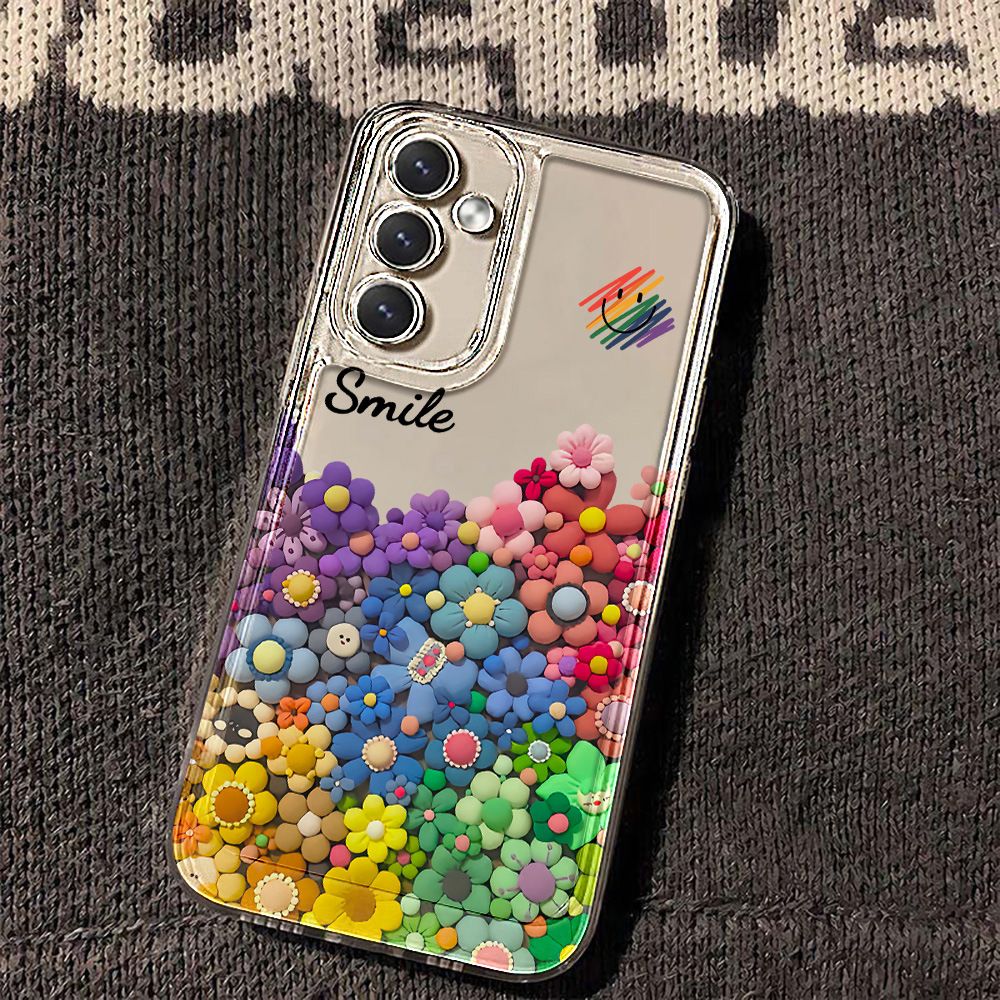 Sunflower Transparent Phone Case For Samsung Galaxy A16 A06 A55 A35 A25 A15 A05s A54 A34 A24 A14 A04s A04e A04 A05 A73 A53 A33 A23 A13 A72 A52 A32 A22 A12 A71 A51 Ultra Thin Protective Cover
