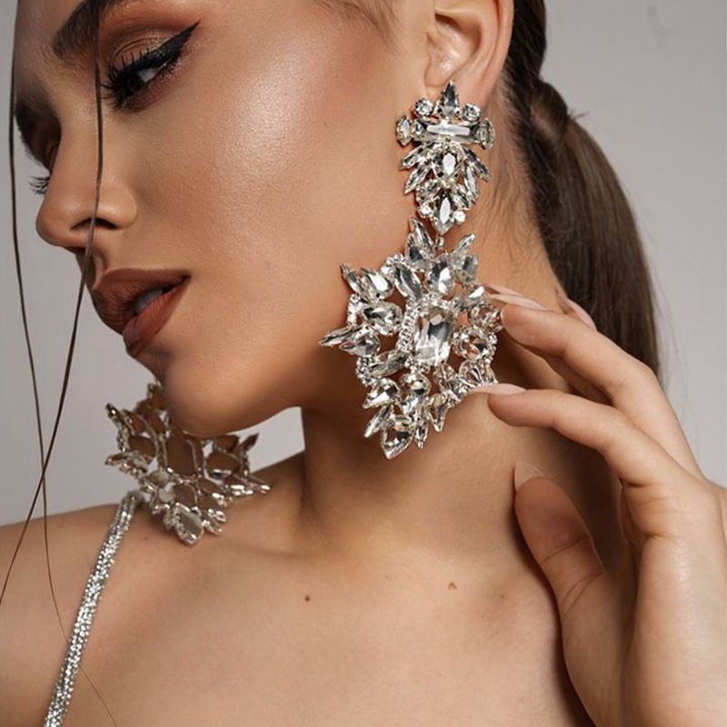 New Geometric Earrings Retro Exaggerated Earrings Senior Sense of Earrings Accessories Female Earrings