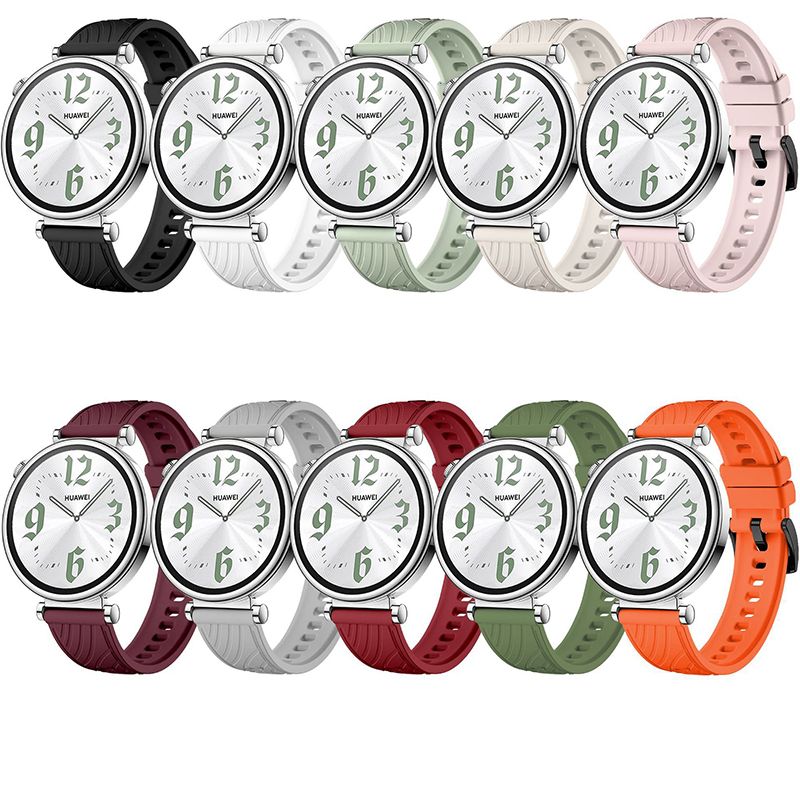 Strap Only fit for Huawei Watch GT4 41MM / Huawei Watch GT 4 41MM Texture Silicone Strap Replacement Wristband Official Same Model