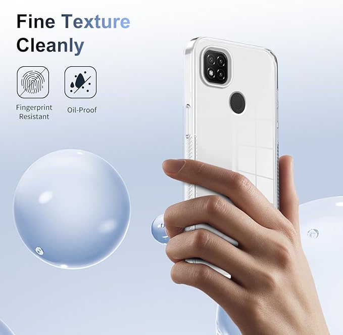 Phone Case For Xiaomi Redmi 10A/ Redmi 9C, Hard Acrylic PC, Ultra Thin Protective Back Cover, Anti-Scratch Shock Absorbing Cover Compatible with Xiaomi Redmi 9C/10A