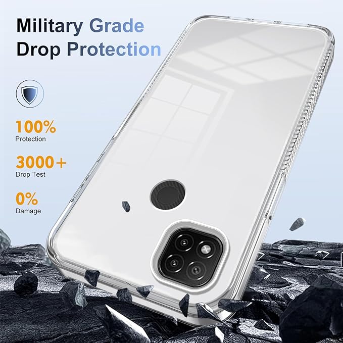 Phone Case For Xiaomi Redmi 10A/ Redmi 9C, Hard Acrylic PC, Ultra Thin Protective Back Cover, Anti-Scratch Shock Absorbing Cover Compatible with Xiaomi Redmi 9C/10A