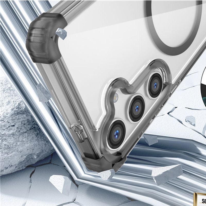 Transparent Magnetic Phone Case for Samsung Galaxy S24 S23 Note 20 Ultra S23 FE S24 S23 Plus