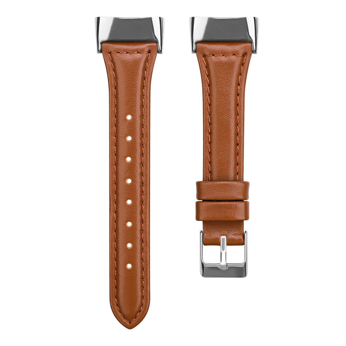 Head Layer Cowhide Shrunken Leather Band for Fitbit Charge 5