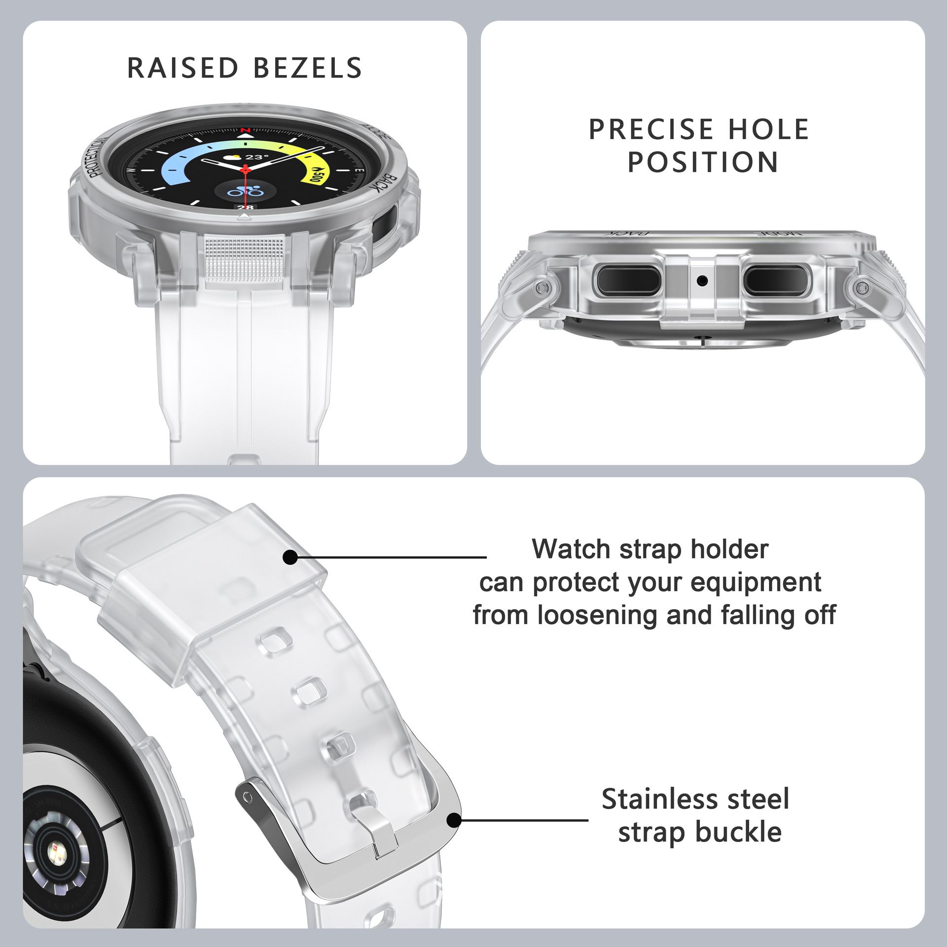 Silicone Strap for Samsung Galaxy Watch5 / Watch4 (40MM)/(44MM)
