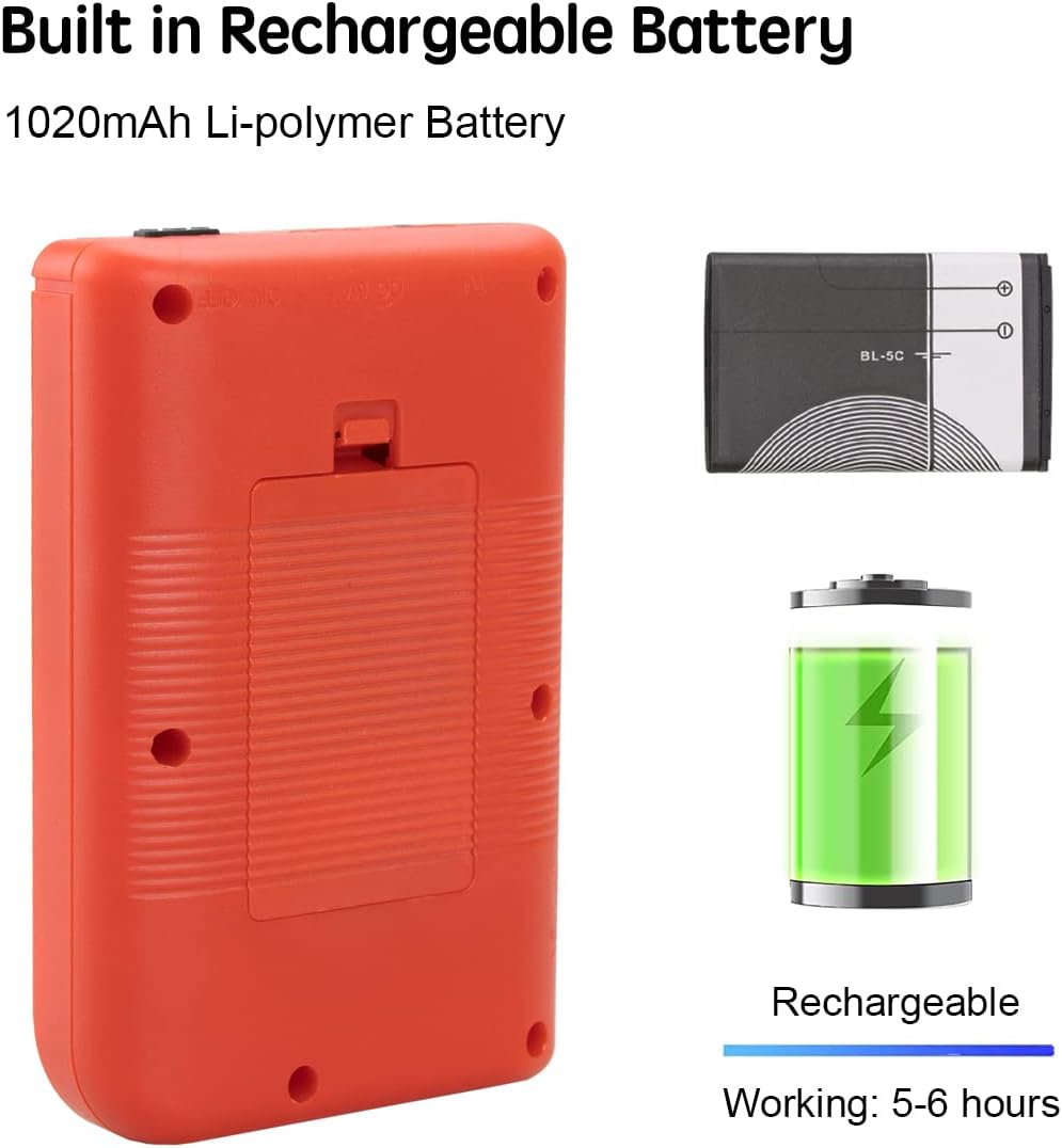 Handheld Game Retro Mini Video Game, Handheld Game Console with 400 Classic FC Games 2.8 inch Colour Screen, Boys Girls Adults Birthday